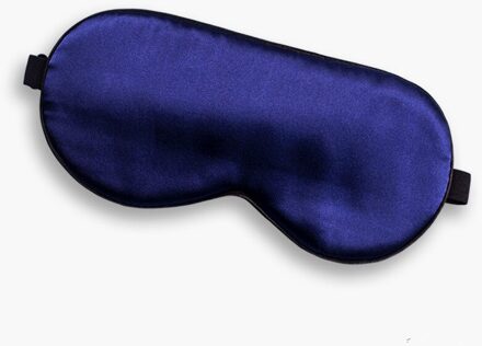16 Momme Heavy Moerbei Zijde Oogmasker Slaap Eyeshade Blindfold Cover Voor Nacht Slapen, reizen, Dutje marine