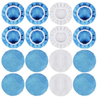 16 Packs Auto Polijstmachine Pad Motorkap Set(5 Tot 6 Inch) inclusief 12 Packs Microfiber Auto Polijsten Motorkap En 4 Packs Waxen Motorkap