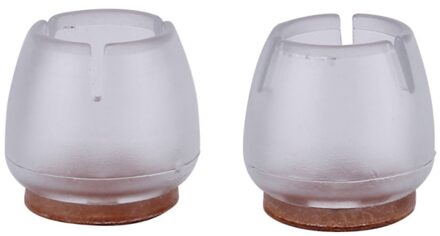 16 Pcs Siliconen Stoel Been Caps Voeten Pads Meubels Tafel Covers Sokken Floor Protectors Ronde Bodem Antislip Cups diameter 20 Mm