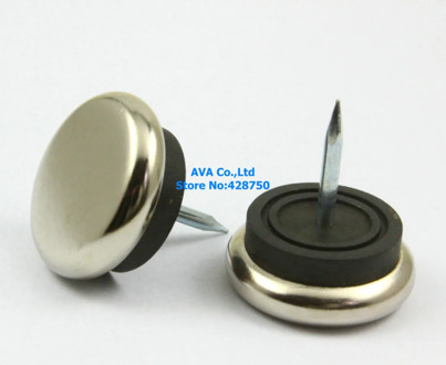 16 Pieces 27mm Metal Chair Feet Nail Glide Nail Furniture Feet Bottom Protect