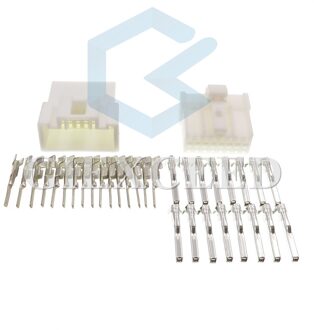 16 Pin MG610360 7123-7169 Auto Cd Audio Draad Plug Aux Modificatie Draad Socket Vrouwelijke Mannelijke Voor Mazda 2 Sets mannetje