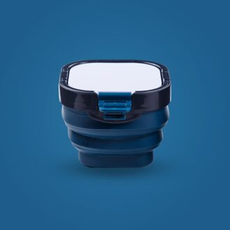 16 Rooster Kleur Palet Pigment Hydraterende Opbergdoos Vouwen Wassen Emmer Draagbare Olieverfschilderij Art Student Speciale Tool blauw