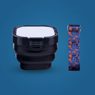 16 Rooster Kleur Palet Pigment Hydraterende Opbergdoos Vouwen Wassen Emmer Draagbare Olieverfschilderij Art Student Speciale Tool zwart met strap