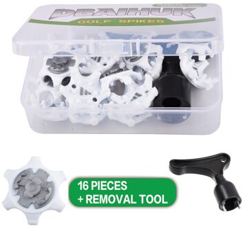 16 Stks/set Golf Schoen Spike Vervanging Champ Fast Schroef Duurzaam Met Removal Tool Wrench Golf Training Aids Bourgondië