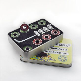 16 Stuks Inline Skates Lager Duurzaam ILQ-9 Pro Dual Line Roller Skate Schoenen Skateboard Hoge Schaatsen 608 Box Case spacer 16 HOOMORE-9