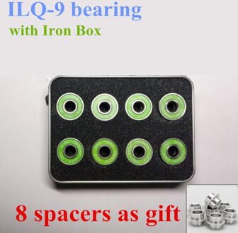 16 Stuks Inline Skates Lager Duurzaam ILQ-9 Pro Dual Line Roller Skate Schoenen Skateboard Hoge Schaatsen 608 Box Case spacer 16 ILQ-9