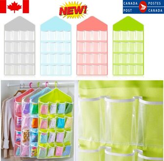 16 Zakken Deur Garderobe Opknoping Organizer Bag Schoenenrek Hanger Opslag Opvouwbare Paars