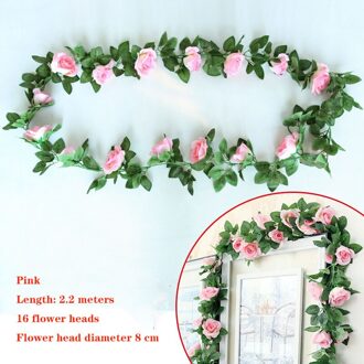 16 Zijde Pioen Rose Groene Wijnbladeren, groene Bladeren Diy Bridal Silk Familie Bruiloft Decoratie Nep Bladeren Diy Opknoping Krans Arti Melkwit