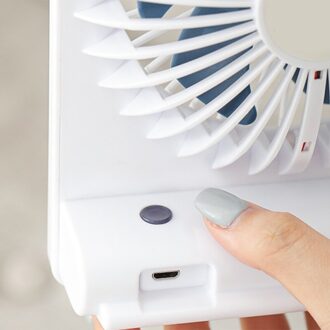 160 ° Opvouwbare Draagbare Persoonlijke Ventilator Mini Usb Ventilator 2600Mah Oplaadbare Batterij Fan Traploze Snelheidsregeling Persoonlijke Fan