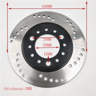 160 170 180 190Mm Voor Of Achter Remschijf Voor Chinese GY6 Scooter Ik Motorfiets Atv Bromfiets Go Kart onderdelen 180MM