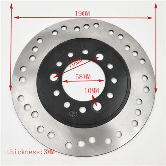 160 170 180 190Mm Voor Of Achter Remschijf Voor Chinese GY6 Scooter Ik Motorfiets Atv Bromfiets Go Kart onderdelen