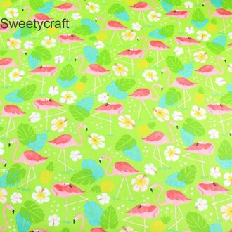 160*50Cm Flamingo Bedrukte Katoen Tela Algodon Patchwork Katoen Stoff Voor Diy Naaien Beddengoed Sets Materiaal Accessoires katoen kleding stof-1