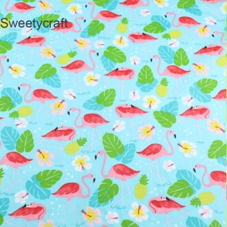 160*50Cm Flamingo Bedrukte Katoen Tela Algodon Patchwork Katoen Stoff Voor Diy Naaien Beddengoed Sets Materiaal Accessoires katoen kleding stof-2