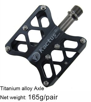 160 G/paar Mtb Fiets Titanium As Pedaal Cnc Racefiets Pedalen 6 Verzegelde Lagers Fietsen Pedaal Bmx 22T titan 165g