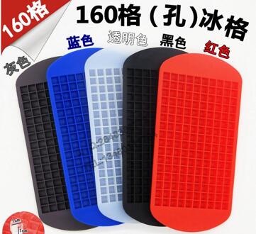 160 Grids Siliconen Ijsblokjes Tray Cube Maker Bar Pudding Mould Diy Tool 1Pcs Siliconen Ijsbakje Siliconen ice Maker bruin 160 holes