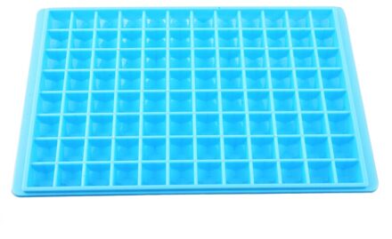 160 Grids Siliconen Ijsblokjes Tray Cube Maker Bar Pudding Mould Diy Tool 1Pcs Siliconen Ijsbakje Siliconen ice Maker licht blauw of blauw