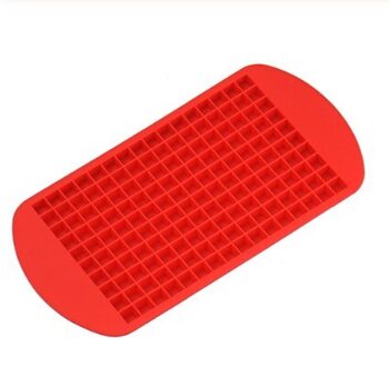 160 Grids Vorm Voor Ice Tray Fruit Ice Cube Maker Diy Ice Cube Tray Hielo Mold Vierkante Vorm Keuken accessoires rood