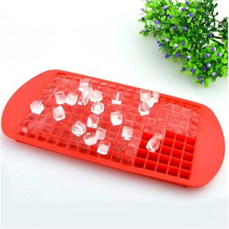 160 Raster Kleine Vierkante Food Grade Siliconen Tegel Ice Grid Gemalen Ijs Rooster Ice Cube Mold Keuken Benodigdheden rood