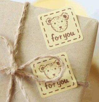 160 Stks/partij Leuke Kleine Beer Voor U Afdichting Sticker Diy Geplaatst Bakken Decoratie Label Multifunctionele