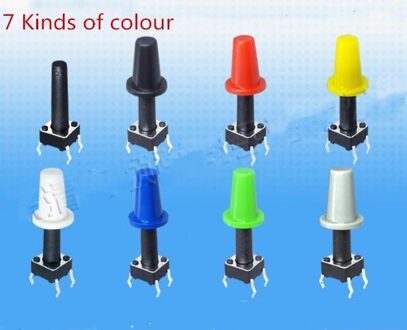 160 Stuks Binnen Diameter 3Mm Key Cap Breng 6*6 Ronde Hoofd Knop Touch Schakelaar Cap