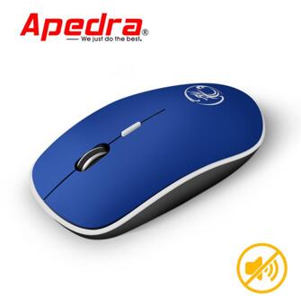 1600 Dpi 4 Knoppen Draadloze Muis Computer Bluetooth Muis Stille Batterij Aangedreven 2.4Ghz Usb Optische Muizen Voor Macbook Laptop pc blauw