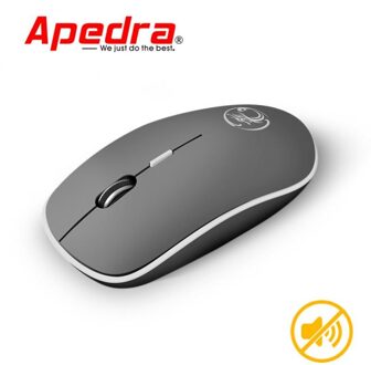 1600 Dpi 4 Knoppen Draadloze Muis Computer Bluetooth Muis Stille Batterij Aangedreven 2.4Ghz Usb Optische Muizen Voor Macbook Laptop pc grijs