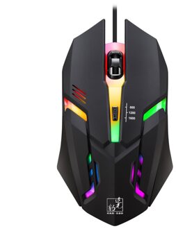 1600DPI 4 Knop Wired LED Light Optische Usb Ergonomische Pro Gamer Gaming Mouse voor PC Laptop Computer # T2