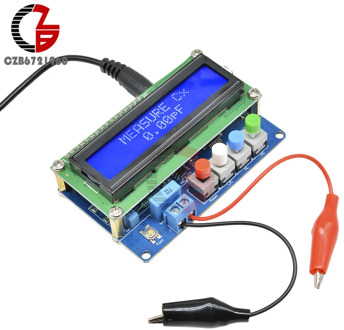 1602 LCD Digital L/C Meter Inductance Capacitance Tester Autoranging LC100-A Inductor Capacitor Meter with Alligator Test Clip