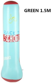 160Cm Bokszak Boksen Pad Zand Tas Fitness Taekwondo Mma Hand Kicking Padr Training Gear Muay Thai Voet Doel groen 1.5M