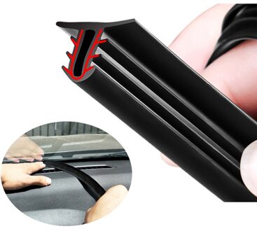160Cm Rubber Auto Dashboard Afdichting Strips Voor Vw Polo Passat B6 B5 B7 B8 Golf 4 7 5 6 mk4 Touran T5 Bora Jetta Tiguan