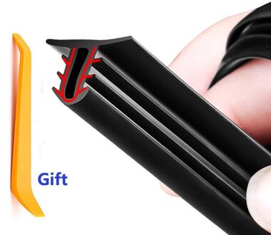 160Cm Universele Afdichting Voorruit Kit Dashboard Geluiddichte Automobiel Rubber Strip Instrument Panel Seal Strips Auto Rubber