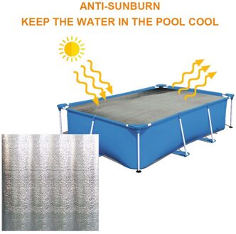 160X160CM/60X320CM Grote Maat Ronde Zwembad Cover Protector Voet Boven Grond Blauw Bescherming Zwembad Outdoor Zwembad Accessorie 160 160CM