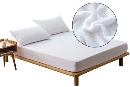 160X200cm Waterdichte Matrashoes Anti Mijten Matras Bed Cover Luxe Badstof Matras Protector Vel 140x200cm