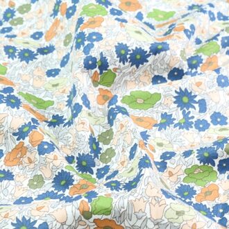 160X50Cm Verse Idyllische Kleine Bloemen Gedrukt Stof Kinderen Gown Pop Kleding Katoen Homewear Beddengoed Shell doek 3