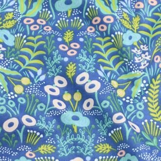 160X50Cm Verse Idyllische Kleine Bloemen Gedrukt Stof Kinderen Gown Pop Kleding Katoen Homewear Beddengoed Shell doek 7