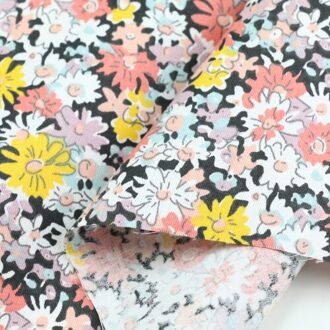 160X50Cm Verse Idyllische Kleine Bloemen Gedrukt Stof Kinderen Gown Pop Kleding Katoen Homewear Beddengoed Shell doek