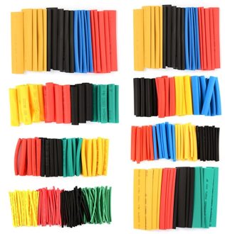164/328Pcs Assortiment Elektronische 2:1 Wrap Draad Kabel Geïsoleerde Polyolefin Krimpkous Verhouding Tubing Isolatie 328stk
