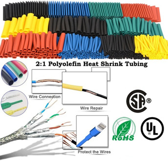 164pcs/Set Heat shrink tube kit Insulation Sleeving termoretractil Polyolefin Shrinking Assorted Heat Shrink Tubing Wire Cable