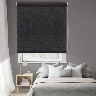 1655 Ancona Verduisterend Rolgordijn Antraciet 60x190cm