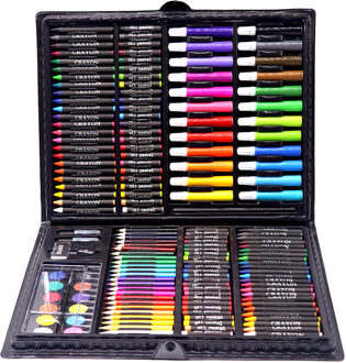 168 Stuks Art Kunstenaar Schilderij Set Voor Kinderen Studenten Christmas Verjaardag Festival Aquarel Kleurpotloden Tekening Set Art Supplies