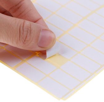 1680 Stuks Veel 10*20Mm Lege Witte Sticker Labels Kleine Papier Zelfklevend Etiket Stickers Beschrijfbare Opmerking Sticker tag Ambachten