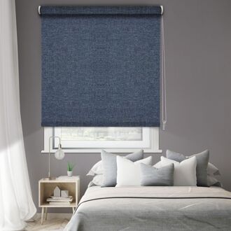 1691 Verduisterende Rolgordijn Dubbelzijdig Marineblauw 60x190cm