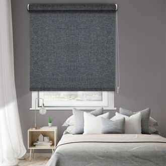 1696 Verduisterende Rolgordijn Dubbelzijdig Antraciet 90x190cm