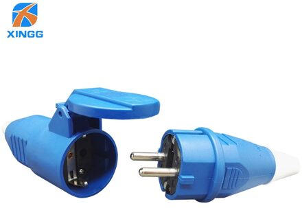 16A 2 Pin Waterdichte Outlet Socket Mannelijke Vrouwelijke Elektrische Connector Power Aansluiten Industriële Stopcontact een reeks