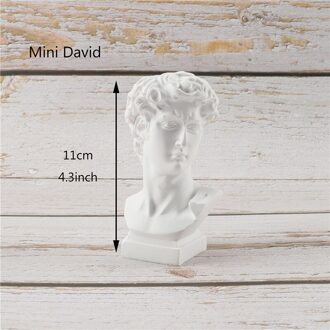 16Cm Hars Vaas Noord-europa Home Decoratie Make Borstel Opbergdoos Kleurrijke David Celebrity Pen Houder Standbeeld Sculptuur mini