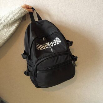 16inch Laptop Bag Casual Women Backpack Nylon Travel Bagpack Schoolbag Student Teenage Girls Back Pack Mochila zwart