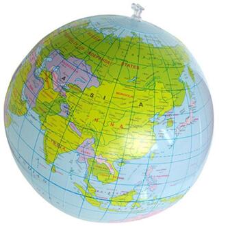 16Inch Opblaasbare Globe Onderwijs Geografie Speelgoed Kaart Ballon Strand Bal Speelgoed