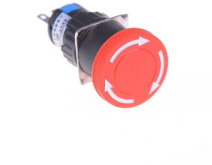 16Mm Rode Paddestoel Noodstop E-Stop Schakelaar 3 Pins No + Nc Dc 30V 5A Ac 250V 3A Noodstop Drukknop