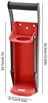 16Oz Wandmontage Hand Push Bier Blikjes Frisdrank Flesopener Handvat Flesopener Ijzer Bier Kan Crusher Essentiële Recycling tool zwart