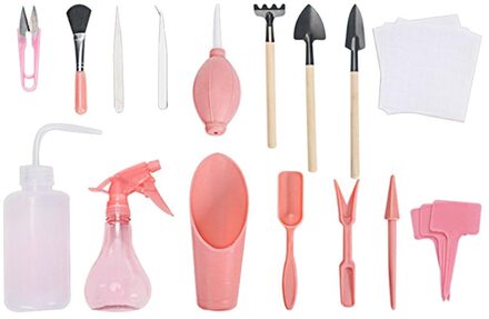 16Pc Mini Tuinieren Handgereedschap Set Succulent Transplanteren Tuin Hand Tool Set Voor Indoor Plant Zorg Levert Plant Groeit tool